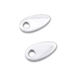 HIGHSIDER Plaques de montage INDY SPACER Alu pour Harley-Davidson, argent
