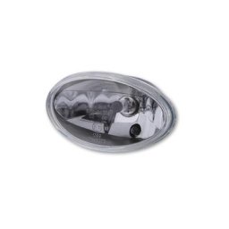 HIGHSIDER H4 insert ovale, 160 x 90 mm, verre clair, 12V 60/55W, avec lumière de stationnement, E testé.
