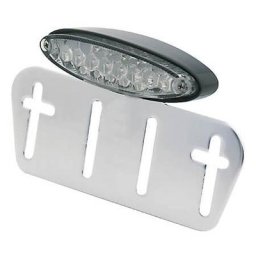 SHIN YO LED mini feu arrière clair, avec plaque d’immatriculation, boîtier noir