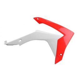 POLISPORT Ouïes de radiateur couleur origine rouge/blanc Honda CRF250R/CRF450R
