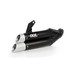 SILENCIEUX ARRIÈRE IXIL Hyperlow Black XL pour HONDA CBR 500 R/CB 500 F,16-18 (Euro4), noir