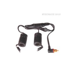 OptIMATE Adapt Adapt adaptateur moto 90 ' plug à 2x prise de voiture (No.36)