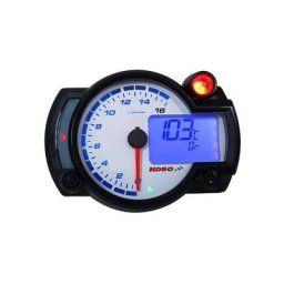 COMPTEUR KOSO RX2NR+ rev, blanc