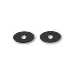 SHIN YO Plaques de montage INDY SPACER pour divers KAWASAKI Z750/800/1000,ZX10R,636,ER6, Set, noir
