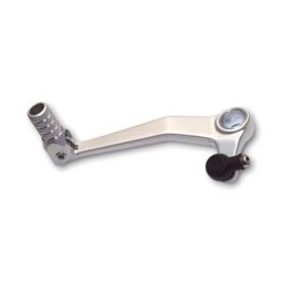 Levier de vitesse aluminium, avec déviation SUZUKI, pliable, argent