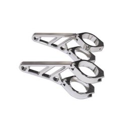 Support de lampe CNC HIGHSIDER réglé pour 35-37 mm, argent