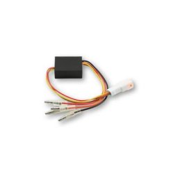 HIGHSIDER Boîte électronique de rechange 2 pour la lumière arrière, la lumière de frein, le signal de tour BLAZE, le plug blanc, argent