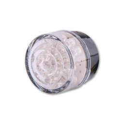 SHIN YO Insérer LED mini feu arrière BULLET, rond, verre transparent, noir
