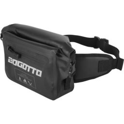 Bogotto Terreno Roll-Top Sac de taille imperméable, noir, taille 0-5l