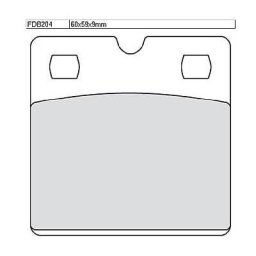 FERODO Brake pad FDB 204 Platine