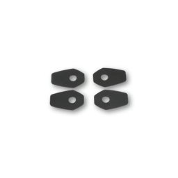 SHIN YO Plaques de montage INDY SPACER pour divers KAWASAKI, YAMAHA,SUZUKI, Set, noir