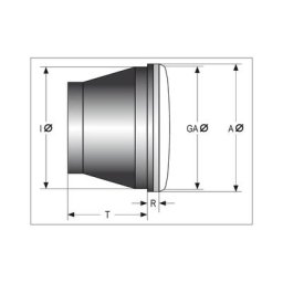 SHIN YO 4 pouces LED insert spotlight insert, noir