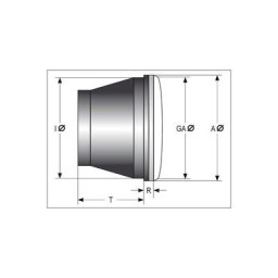 HIGHSIDER TYPE 3 LED principal d’insertion de lampe frontale, noir