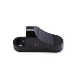 ADAPTateur UNIVERSEL HIGHSIDER avec couvercle, 60 mm de long, pour miroir de carénage, noir, taille 60 mm