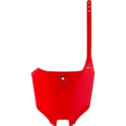POLISPORT Plaque numéro frontale MX Restyling rouge - Honda CR125 / 250, taille 10 mm
