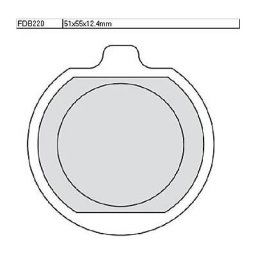 FerODO Brake pad FDB 220 Platine