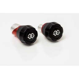 Gilles Protections fourche et bras oscillant (axe de roue) GTA noir/rouge Yamaha