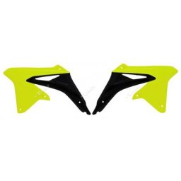 Race Tech Ouïes de radiateur jaune fluo/noir Suzuki RM-Z450