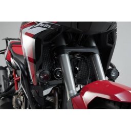 SW-Motech Noir. Honda CRF1000L/CRF1100L avec crashbar. - Noir. Honda CRF1000L/CRF1100L avec crashbar.