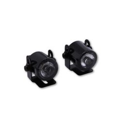 SHIN YO LED lumière de stationnement, rond, diamètre 24,7 mm, avec support universel, noir