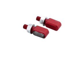 HIGHSIDER CNC LED indicateurs LITTLE BRONX, rouge, verre teinté, E-approuvé, paire
