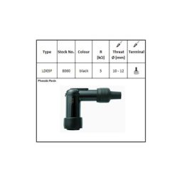 NGK Plug connecteur LD-05 F, pour 12 mm bougie, 90?
