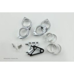 HIGHSIDER Ensemble de support de lampe XS pour 42-43 mm í ̃, chrome, argent