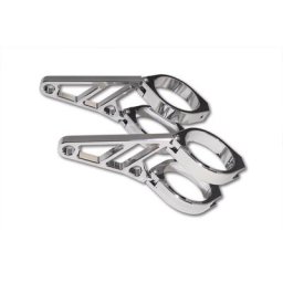 Support de lampe CNC HIGHSIDER réglé pour 47-49-50-52-54 mm, argent