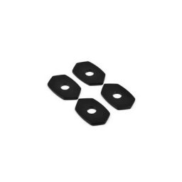 Plaques de montage HIGHSIDER INDY SPACER Alu noir, pour diverses KAWASAKI