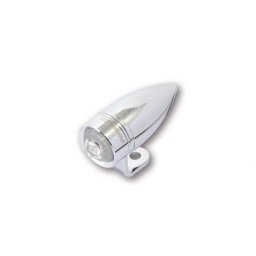 INDICATEURS LED HIGHSIDER MONO-BULLET SHORT, argent