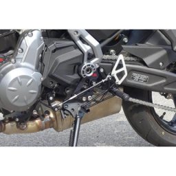 LSL Pièce de rechange pour le système footrest 110K155SW, côté changeant, KAWASAKI Z650/Ninja 650,Bj. 17-, noir-, argent