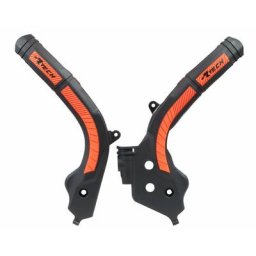 Race Tech Protège cadre RACTECH bi-matières noir/orange