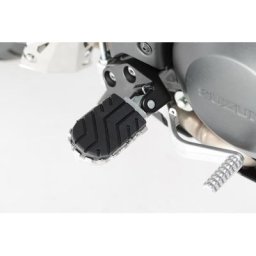 SW-Motech Kit de repose-pieds ION - Gris. Modéles Aprilia, BMW, Suzuki., noir-argent