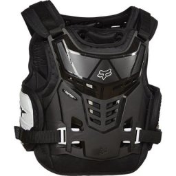 FOX Raptor Proframe LC Plastron de jeunesse, noir-blanc