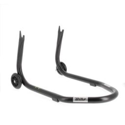 Bihr Béquille arrière Home Track fixe supports en ""V"" noir mat roues noir