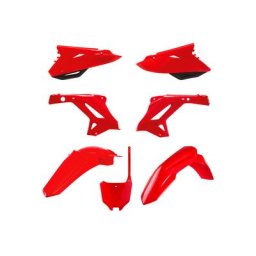 POLISPORT Kit plastique MX Restyling rouge - Honda CR125 / 250, blanc, taille 10 mm