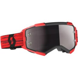 Scott Fury Chrome red/black Lunettes de motocross, noir-rouge