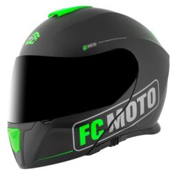 FC-Moto Novo Straight Casque, noir-vert, taille M