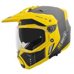 FC-Moto Merkur Pro Air Casque d’enduro, noir-jaune, taille L