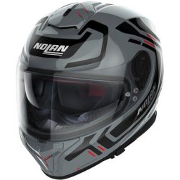 Nolan N80-8 Ally N-Com Casque, noir-gris, taille S