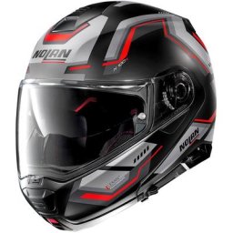 Nolan N100-5 Upwind N-Com Casque, noir-rouge, taille M