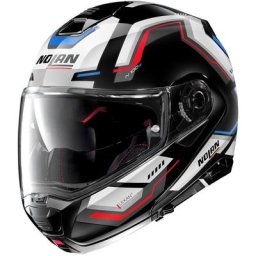 Nolan N100-5 Upwind N-Com Casque, noir-rouge-bleu, taille 2XL