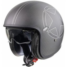 Premier Vintage Carbon Star Casque Jet, noir, taille XS