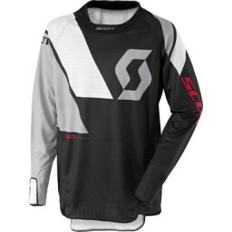 Scott 450 Podium Maillot motocross 2017, noir-blanc, taille L