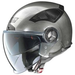 Nolan N33 Evo Classic Scratched Chrome Casque Jet, taille S
