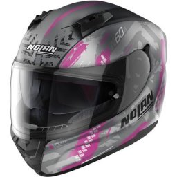 Nolan N60-6 Wheelspin Casque, gris-rose, taille M