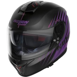 Nolan N80-8 Kosmos N-Com Casque, noir-pourpre, taille XS