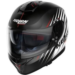 Nolan N80-8 Kosmos N-Com Casque, noir-blanc, taille M