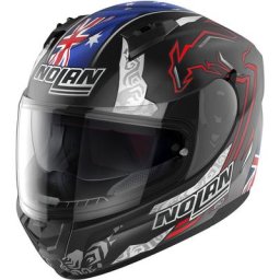 Nolan N60-6 Gemini Replica C. Stoner 10Th Anniversary Casque, noir-blanc-rose, taille L