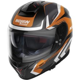 Nolan N80-8 Rumble N-Com Casque, noir-orange, taille XL